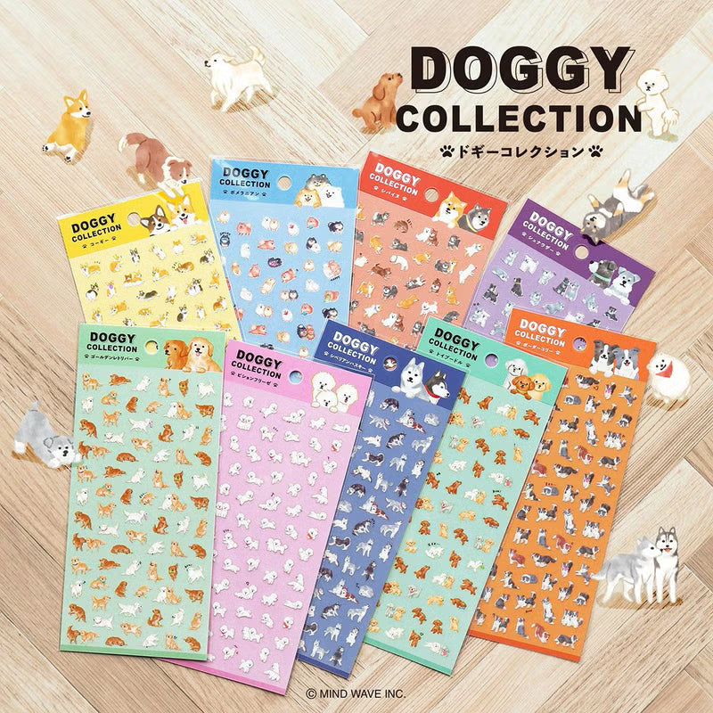 MIND WAVE Doggy Collection Sticker Sheet - Shiba Inu