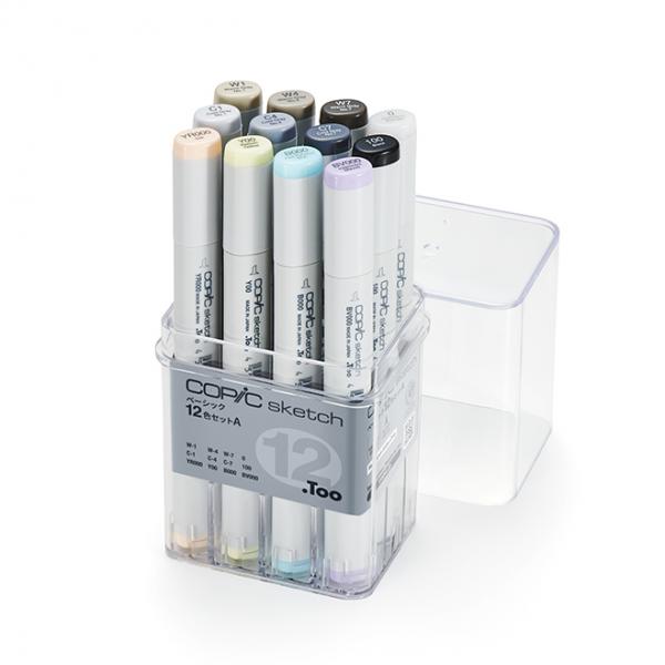 .Too Copic Sketch Basic 12 colors set A