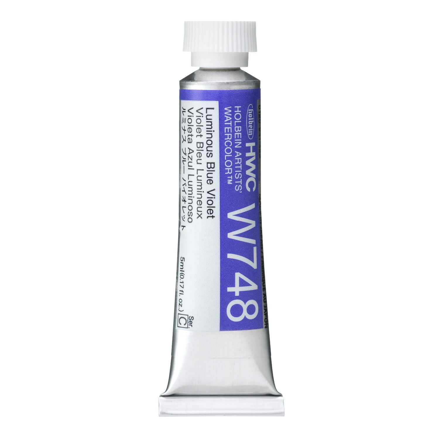 HOLBEIN Artists' Watercolor W748 Luminous Blue Violet – 5ml tube