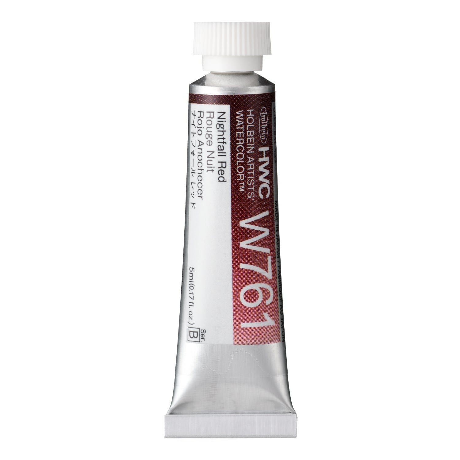 HOLBEIN Artists' Watercolor W761 Nightfall Red – 5ml tube