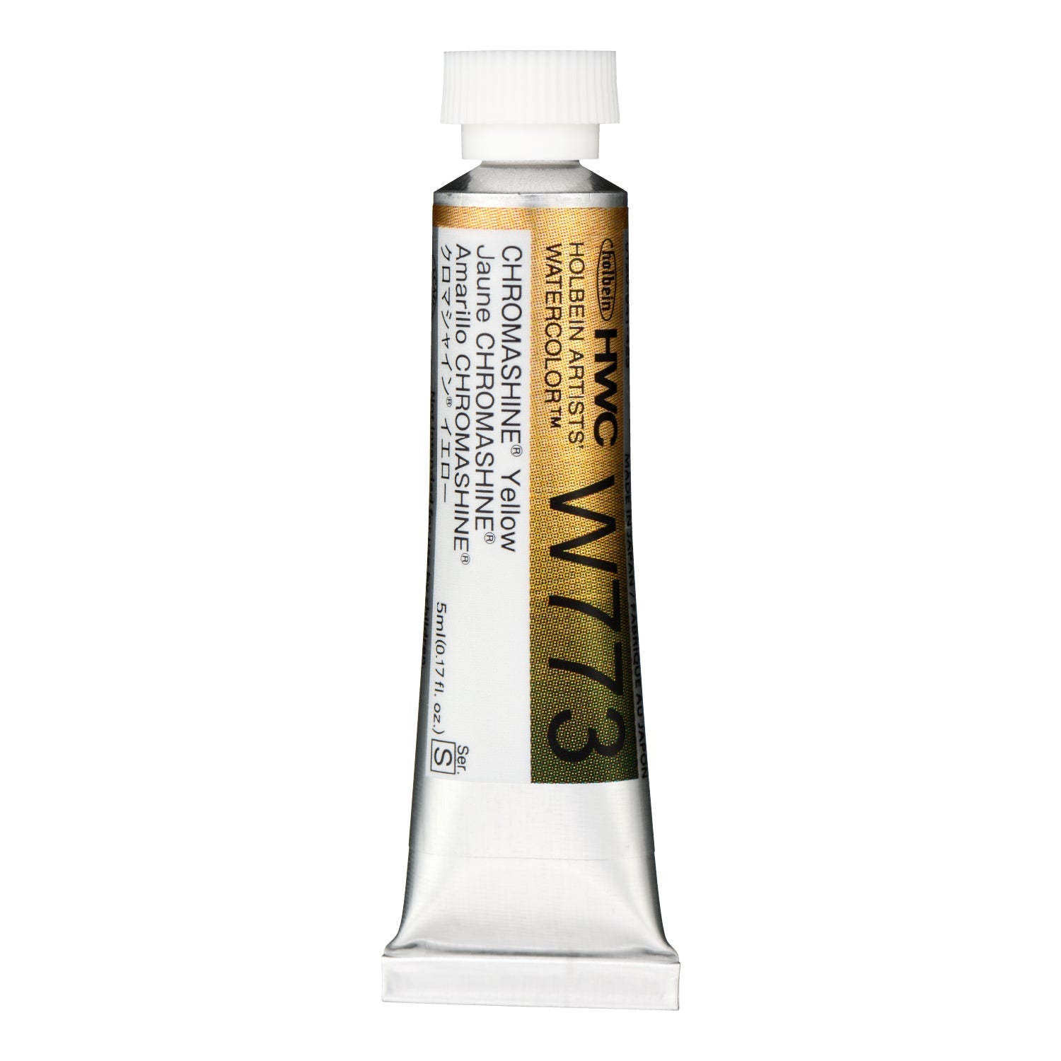 HOLBEIN Artists' Watercolor W773 Chromashine Yellow – 5ml tube