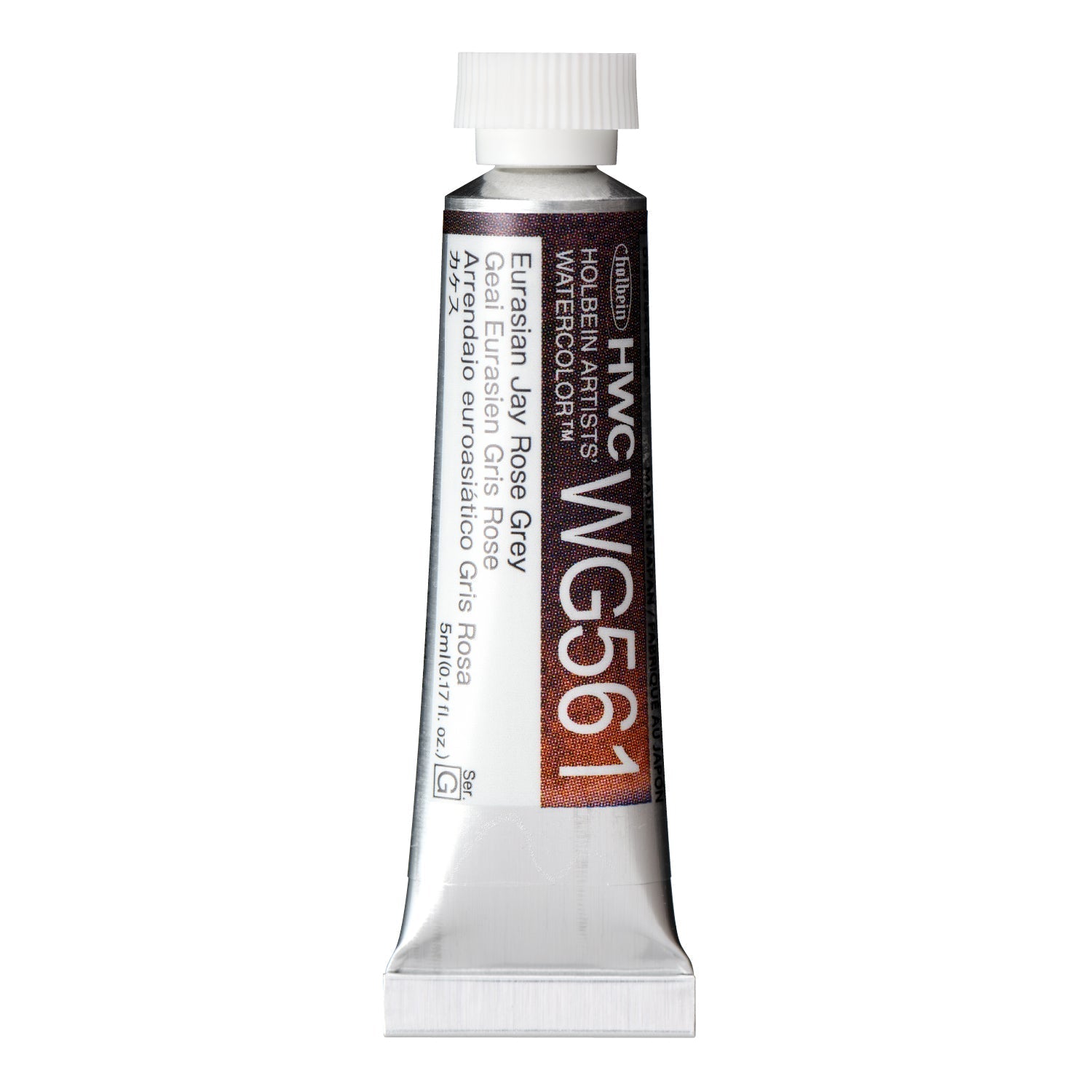 HOLBEIN Artists' Watercolor WG561 Eurasian Jay Rose Grey – 5ml tube