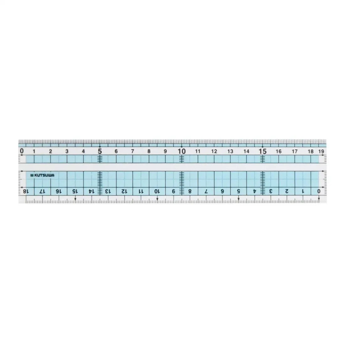 KUTSUWA HiLiNE Matte Straight Ruler (19cm) KB047