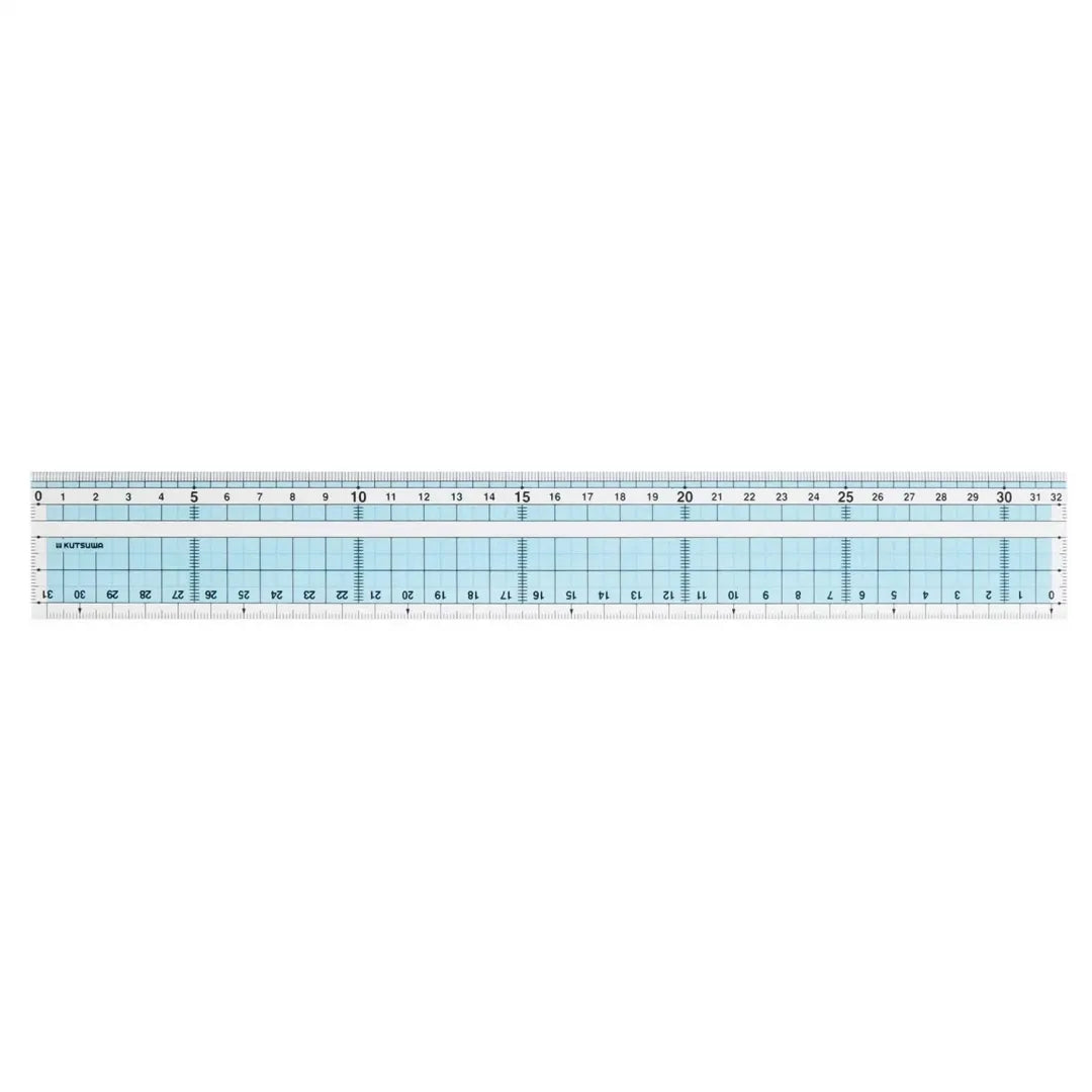 KUTSUWA HiLiNE Matte Straight Ruler (32cm) KB048