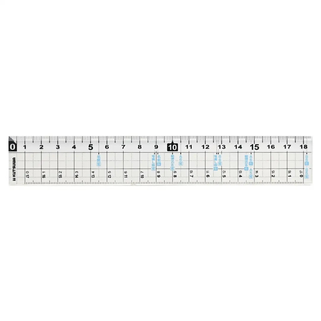 KUTSUWA HiLiNE Size Cutter Ruler (18cm) KB036