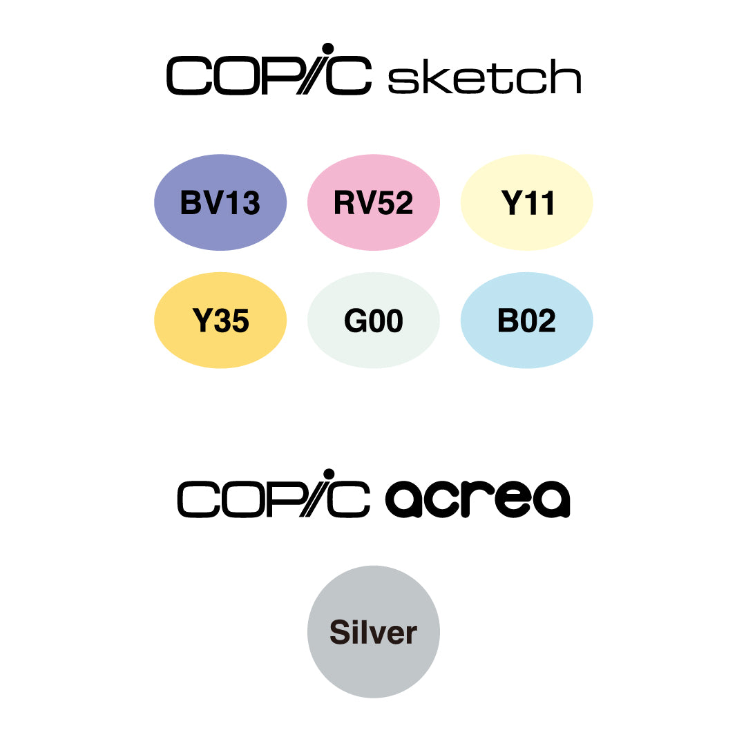 .Too Copic Kitazawa Heisuke set Shizuka na Inori