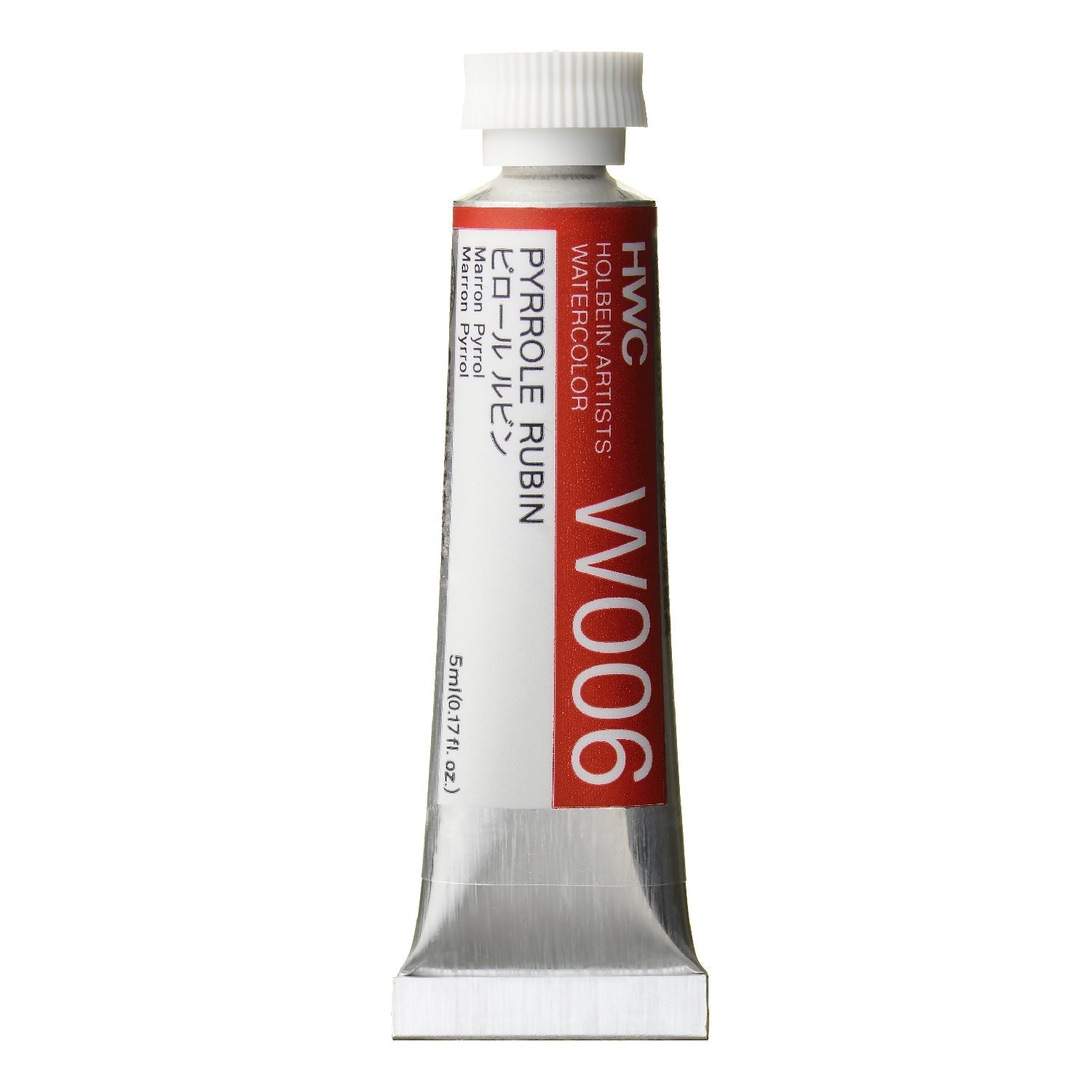 HOLBEIN Artists' Watercolor W006 Pyrrole Rubin – 5ml tube