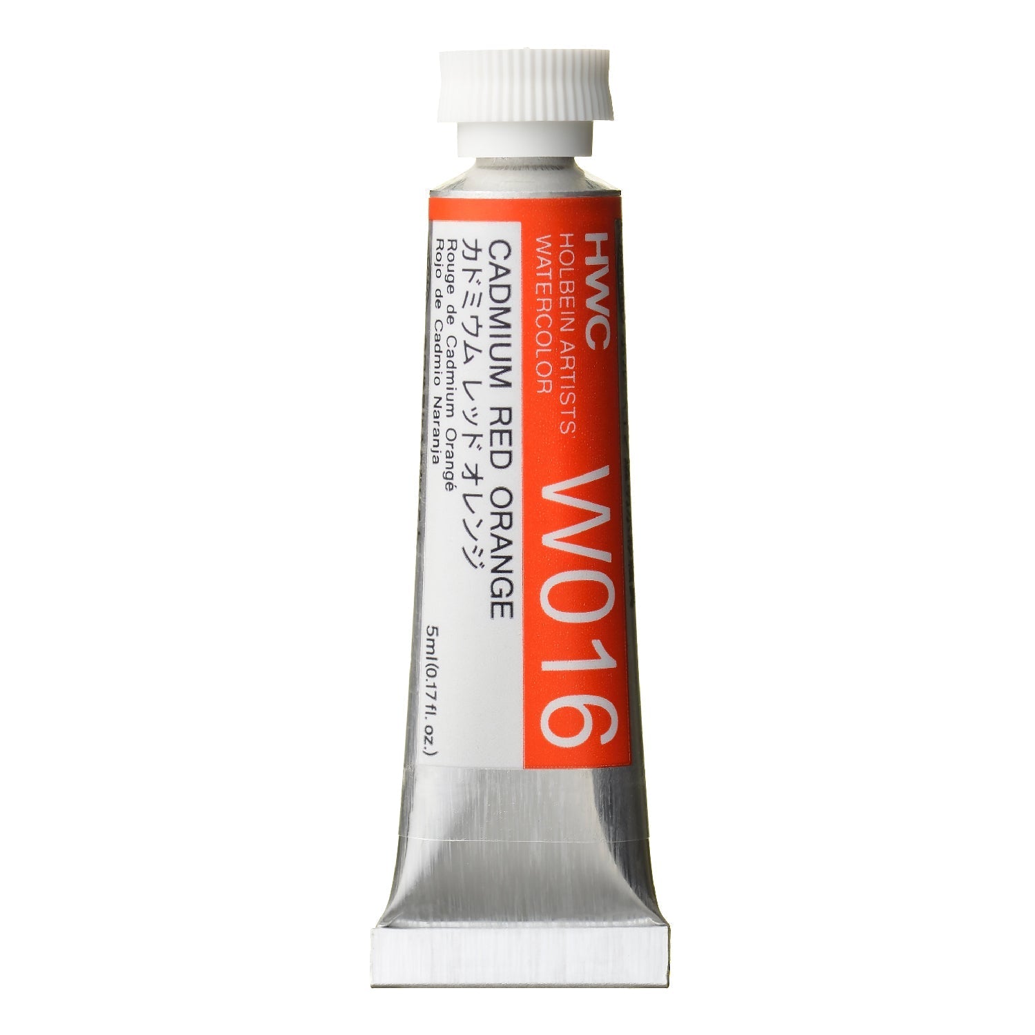 HOLBEIN Artists' Watercolor W016 Cadmium Red Orange – 5ml tube