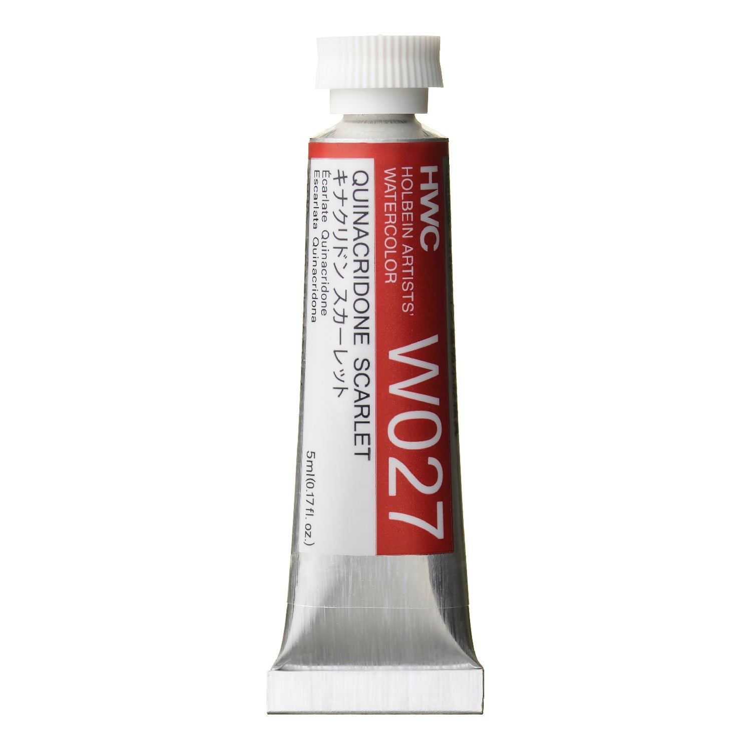 HOLBEIN Artists' Watercolor W027 Quinacridone Scarlet – 5ml tube