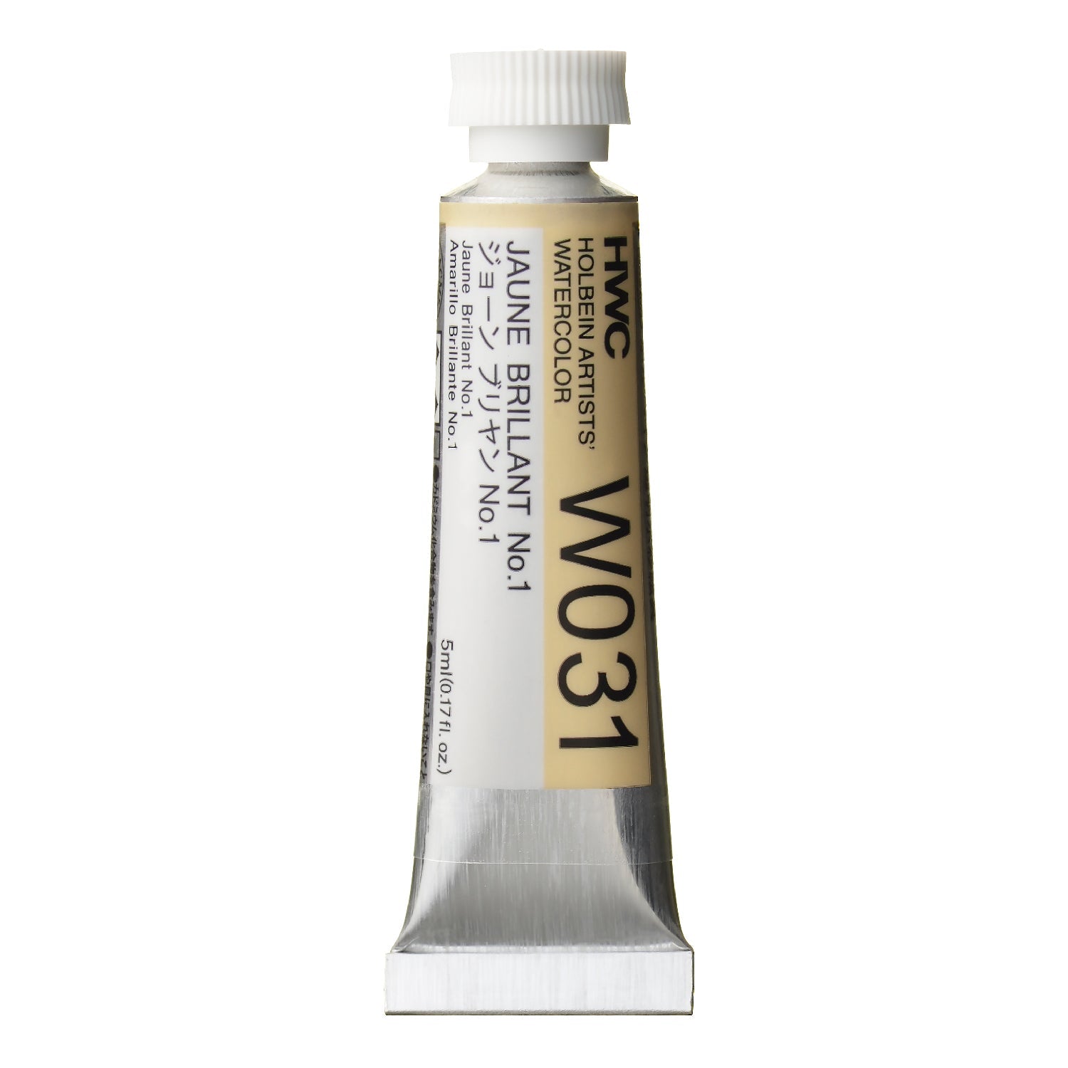 HOLBEIN Artists' Watercolor W031 Jaune Brillant No.1 – 5ml tube