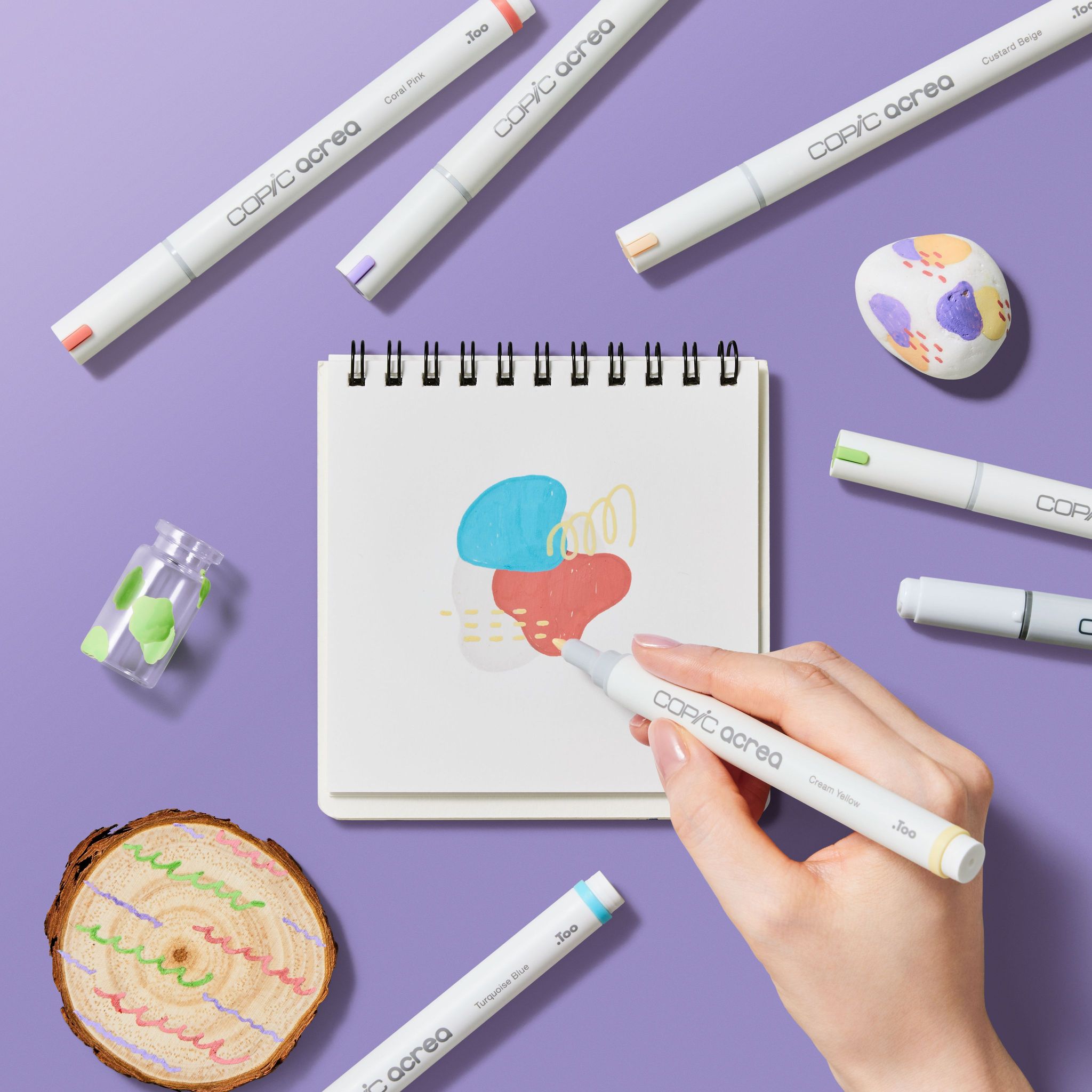 .Too COPIC acrea 6 colors set Light