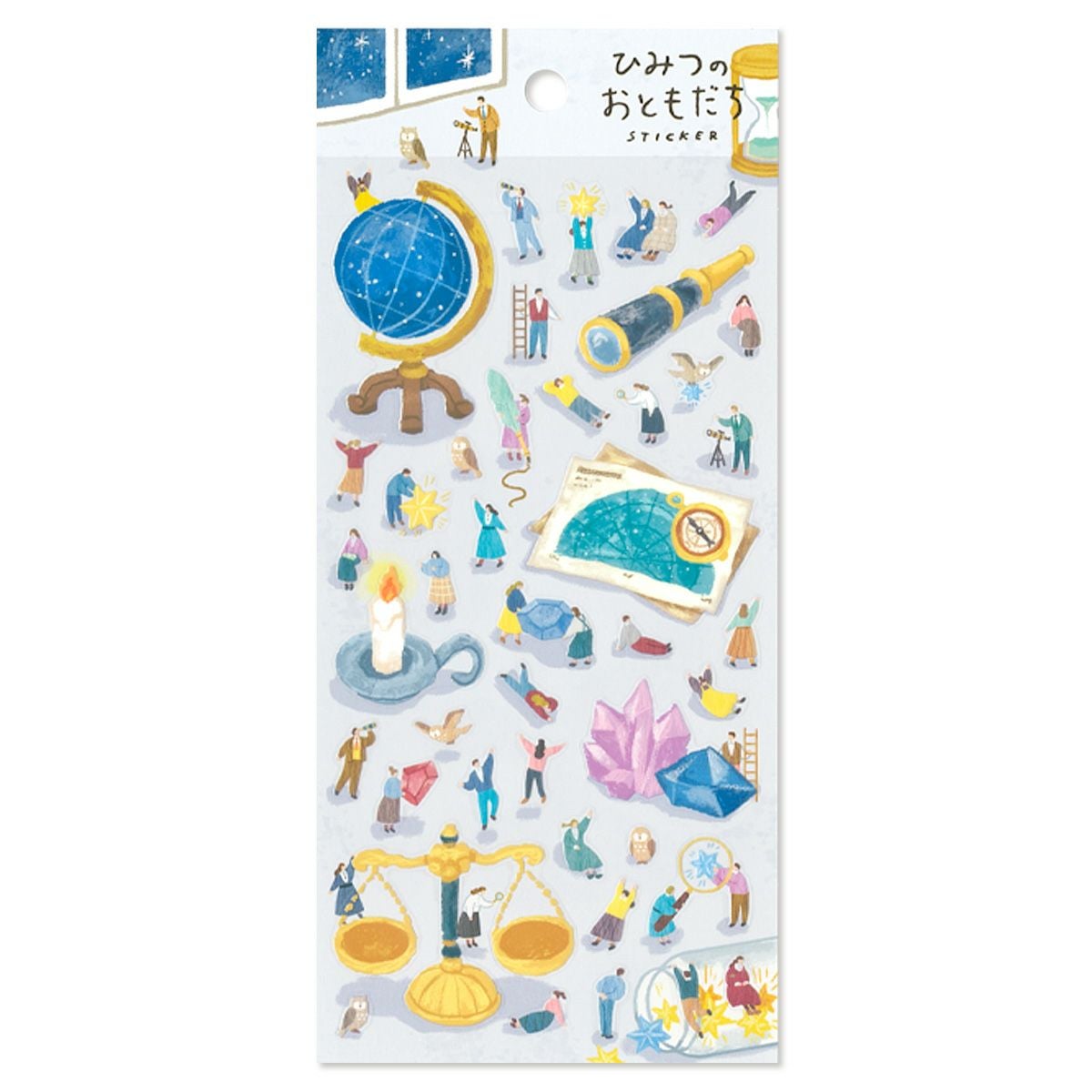 MIND WAVE Himitsu no Otomodachi Sticker Sheet - Secret Stargazing