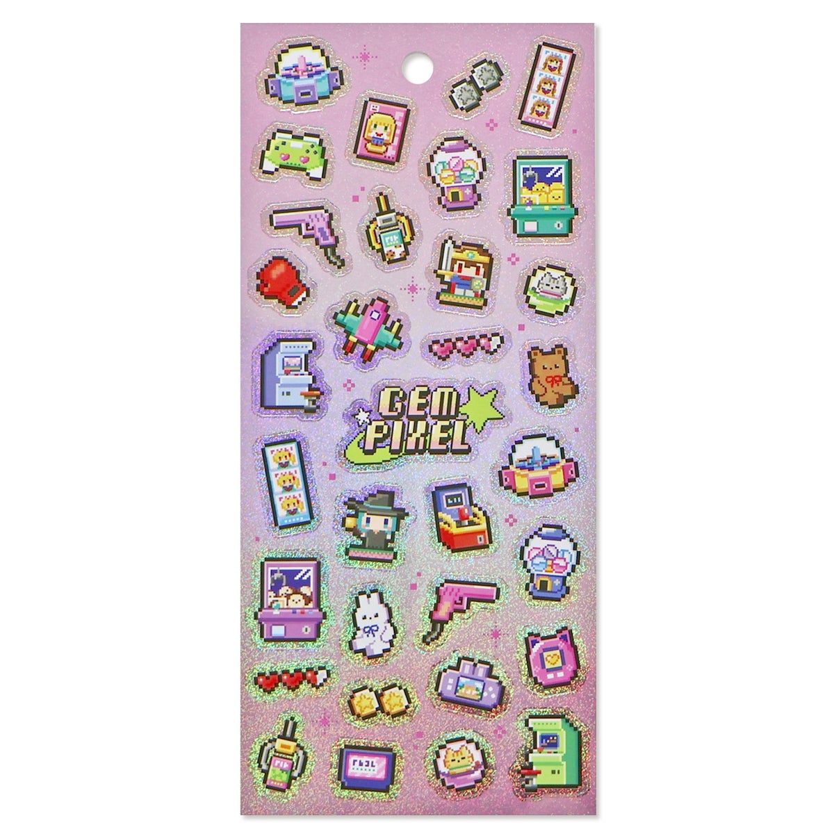 MIND WAVE Gem Pixel Sticker Sheet - Game Center