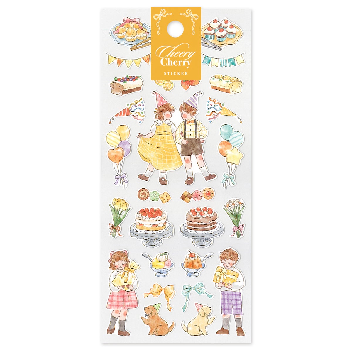 MIND WAVE Cheery Cherry Sticker Sheet - Birthday
