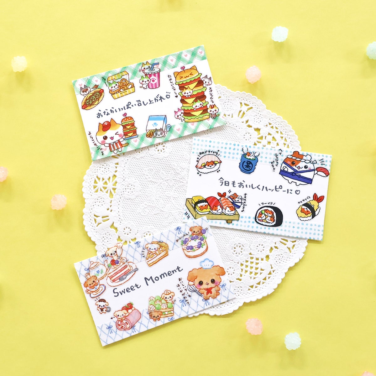 MIND WAVE Animal Menu Sticker Sheet - Hamukichi Sushi