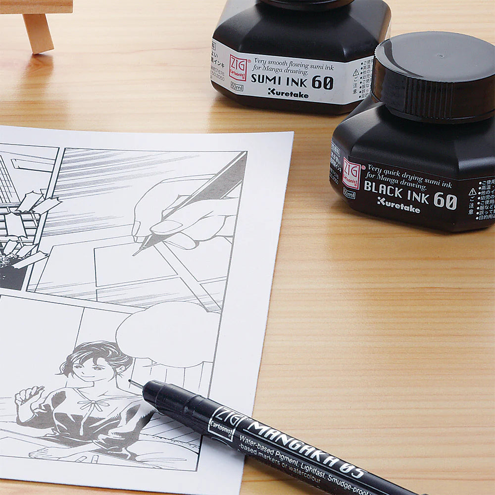 Kuretake ZIG Cartoonist SUMI INK 60 CNCE103-6