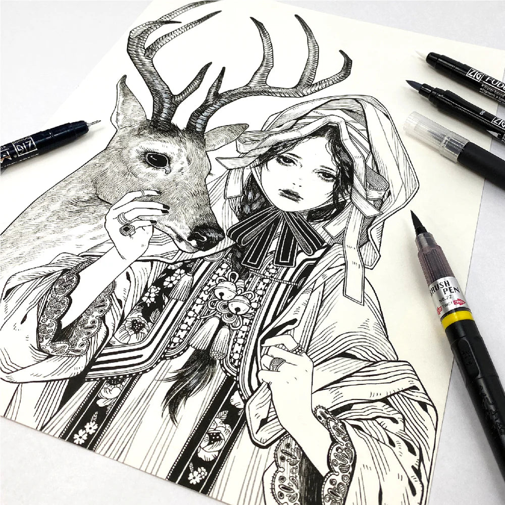 Kuretake ZIG ILLUSTRATION BASIC SET2 IKTB21/5V