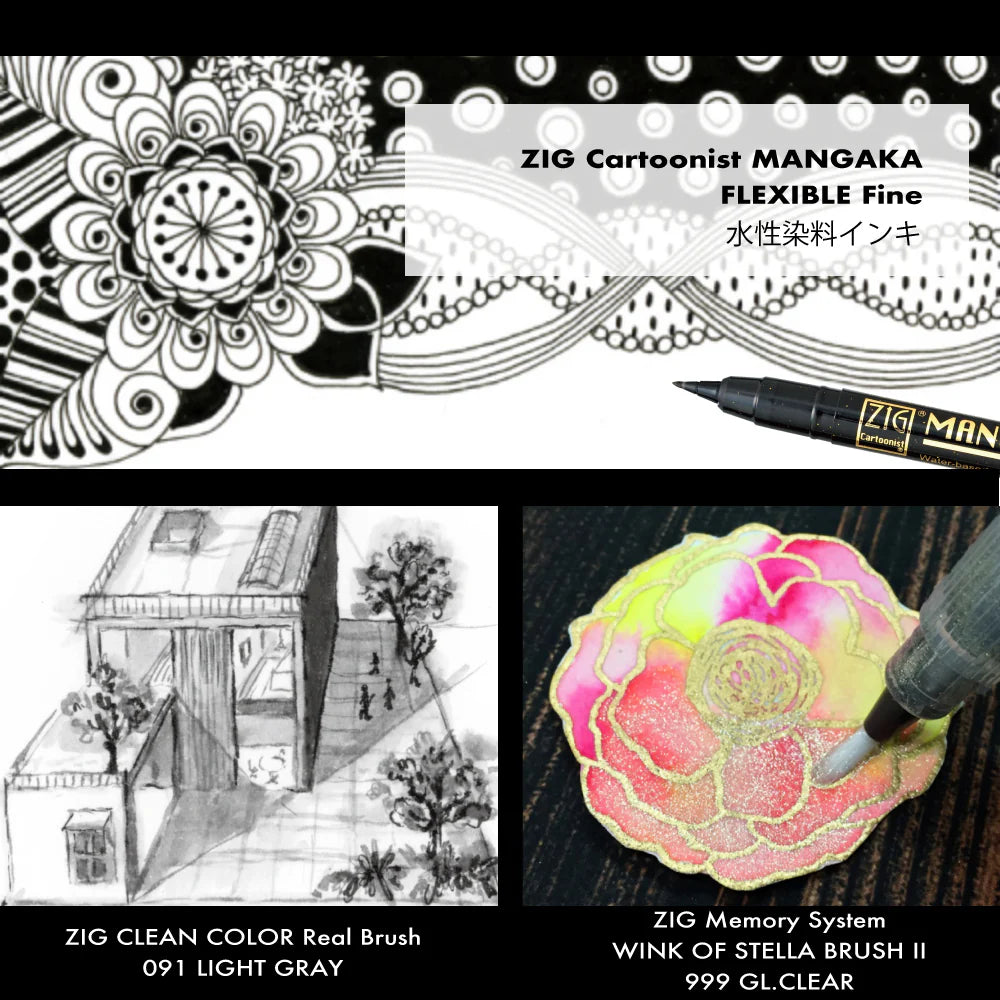 Kuretake ZIG ILLUSTRATION BASIC SET3 IKTB-22/5V