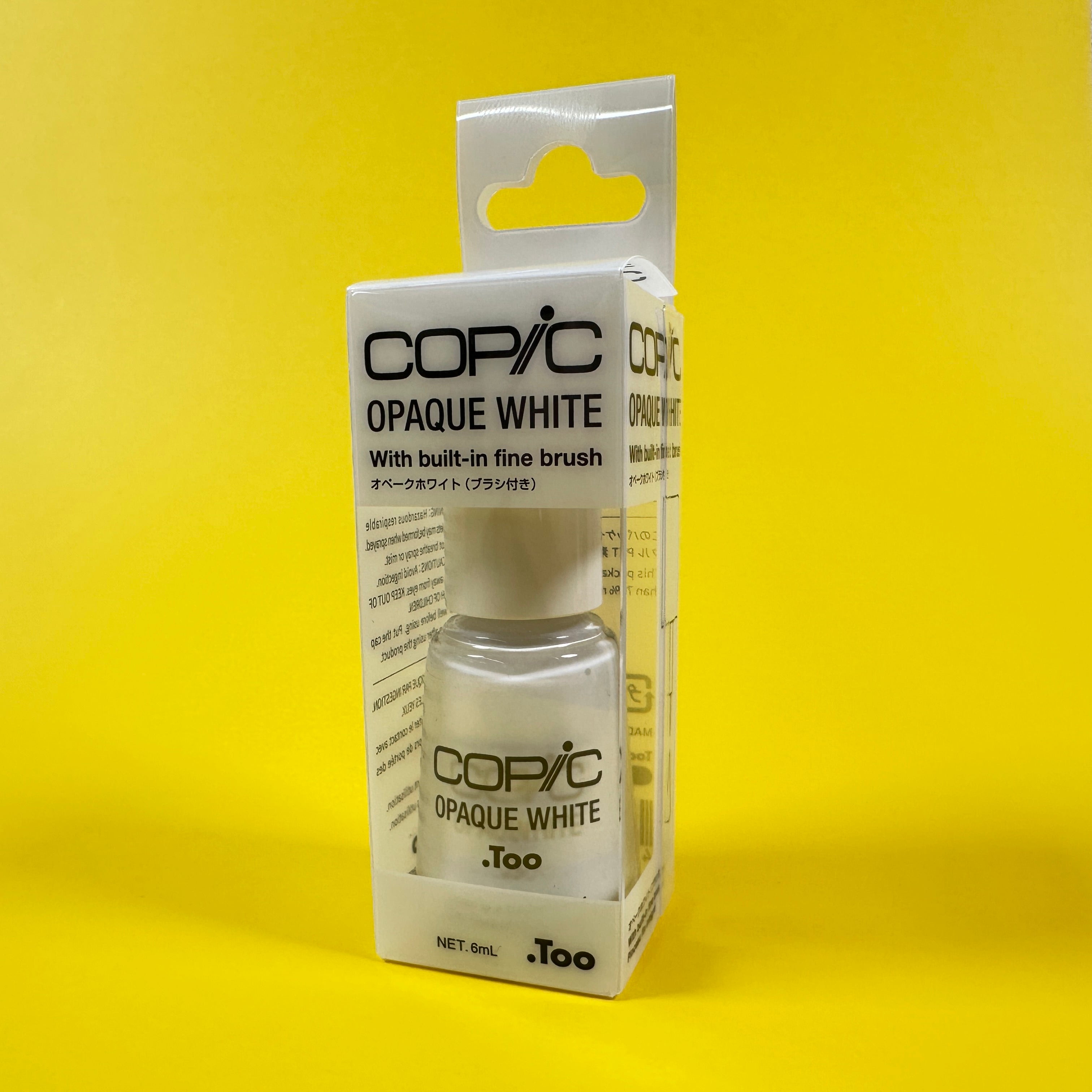 .Too COPIC OPAQUE WHITE With built-in fine brush (6mL)