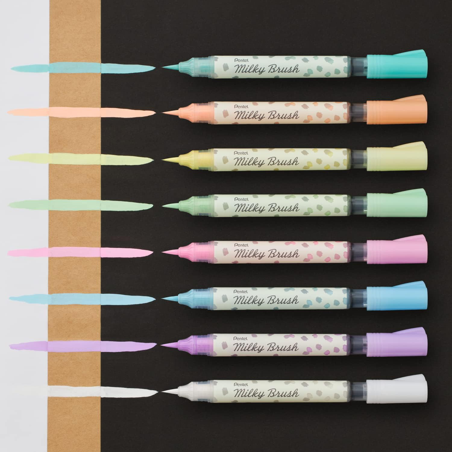 Pentel Milky Brush set 8 colors set GFH-P8ST