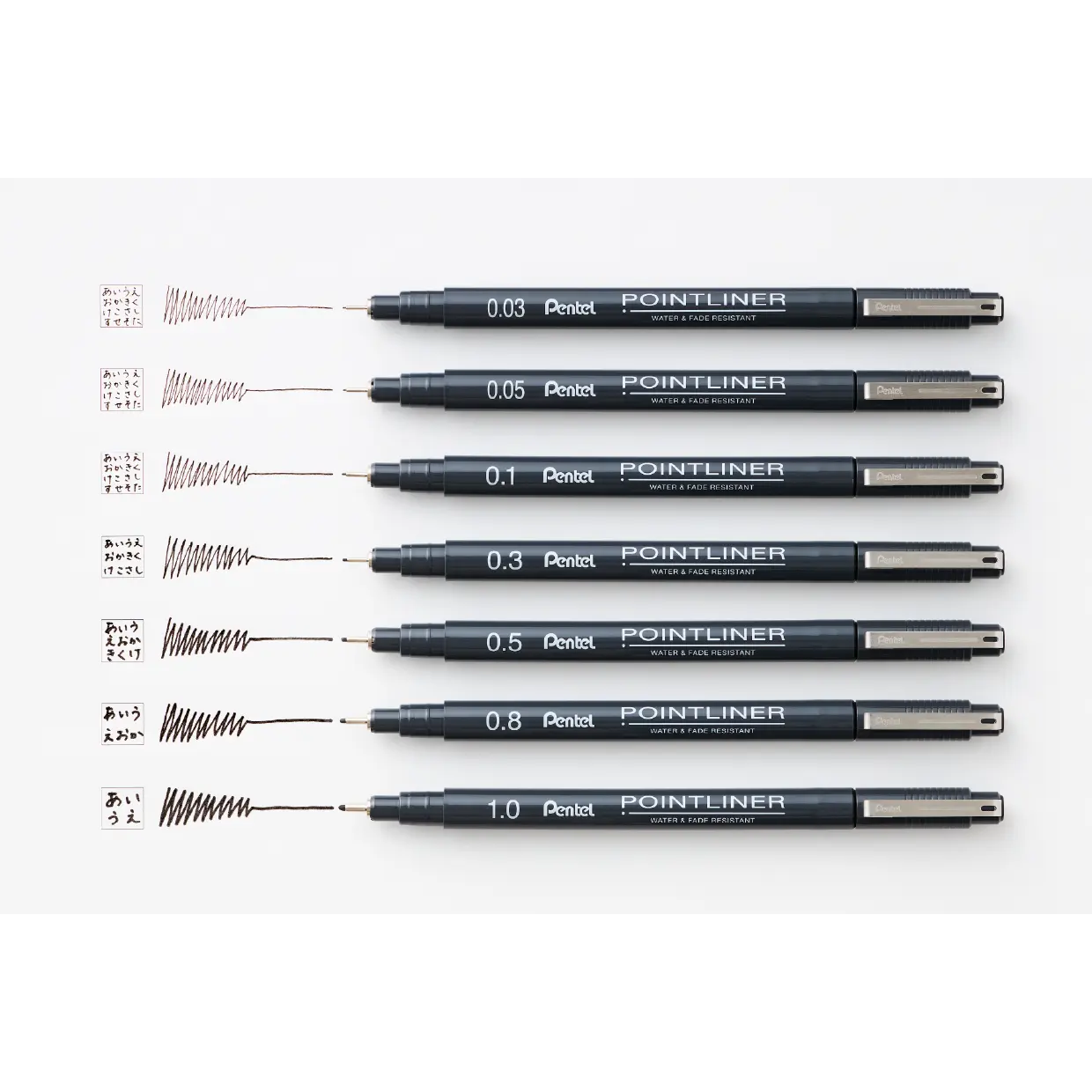 Pentel POINTLINER 7 pen set S20P-7STA