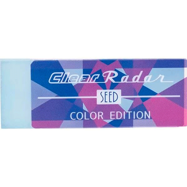 SEED Clear Radar COLOR EDITION PLASTIC ERASER 150 Blue EP-CLC-150-B