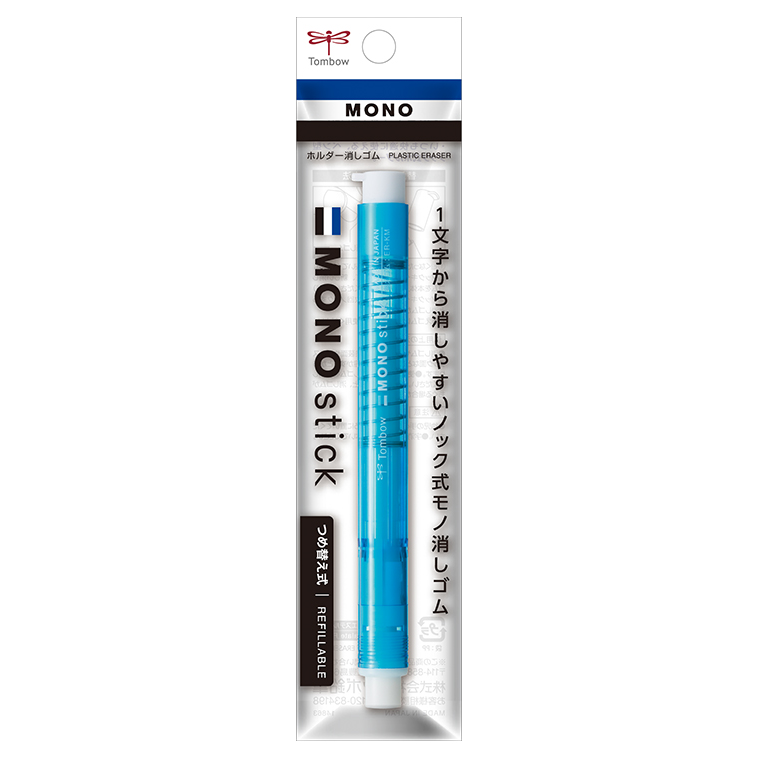 TOMBOW MONO stick PLASTIC ERASER JCC-121B Blue