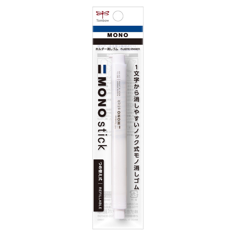 TOMBOW MONO stick PLASTIC ERASER JCC-121E White