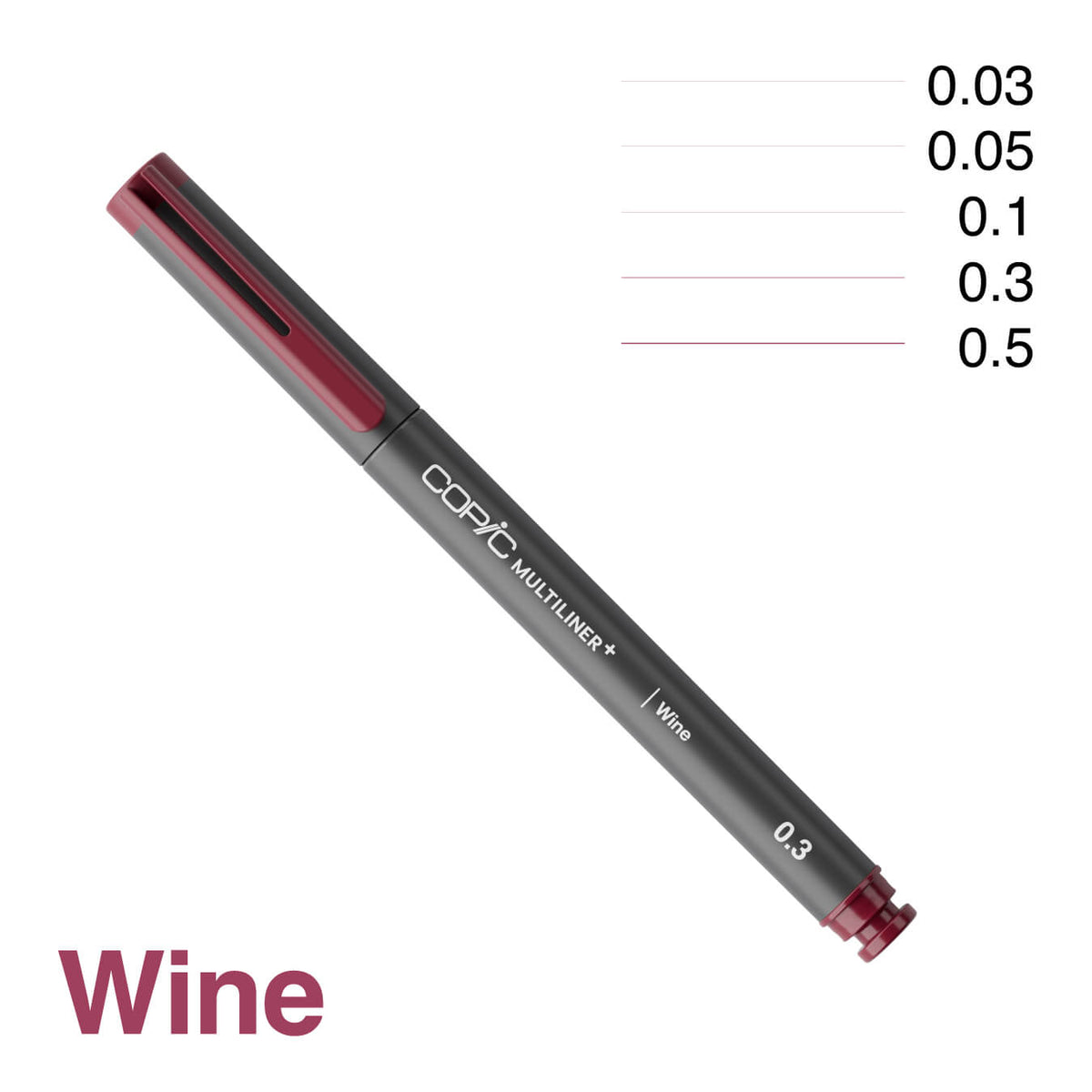 .Too COPIC MULTILINER PLUS Wine - tip sizes