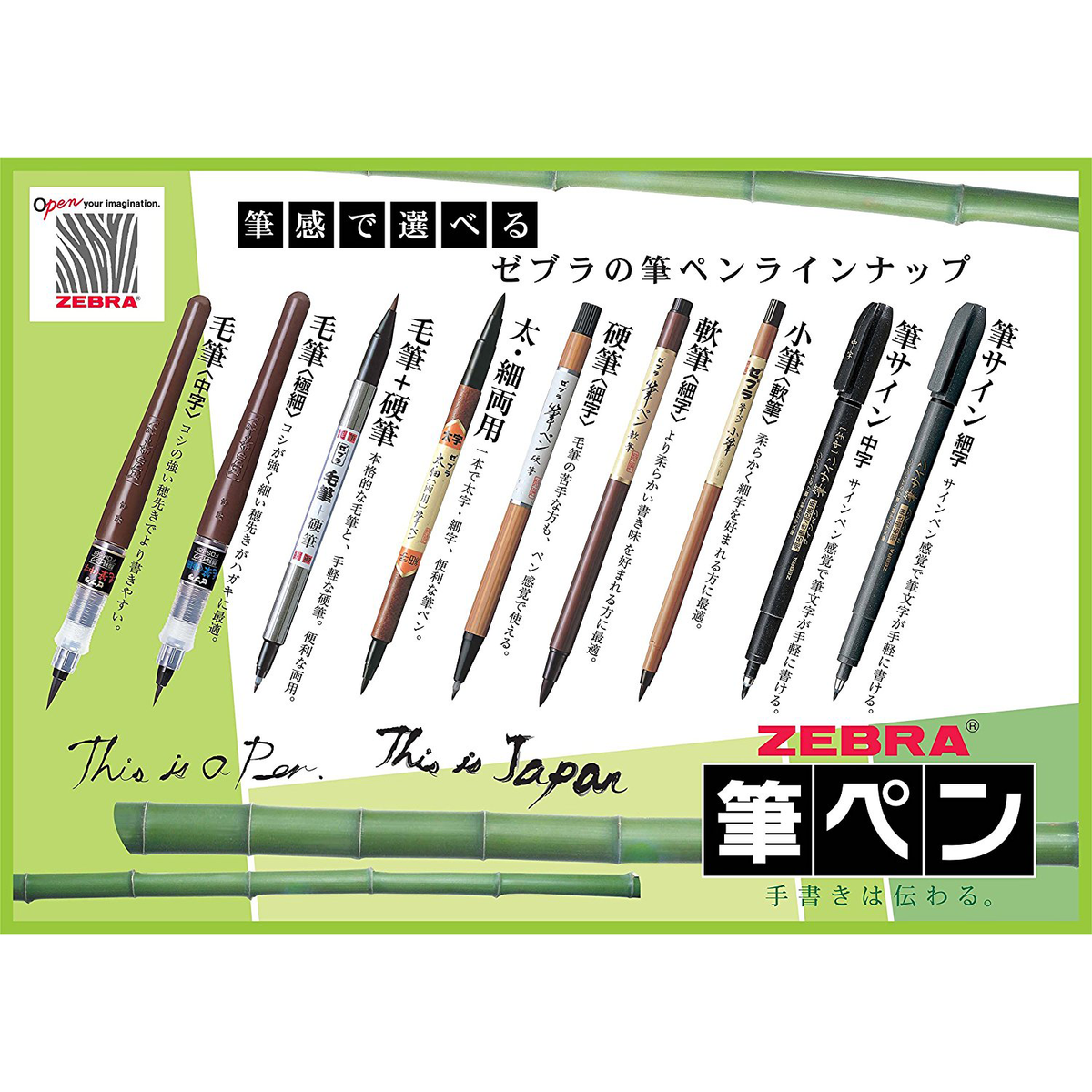 Stylo-pinceau ZEBRA épaix double pointe FD-501