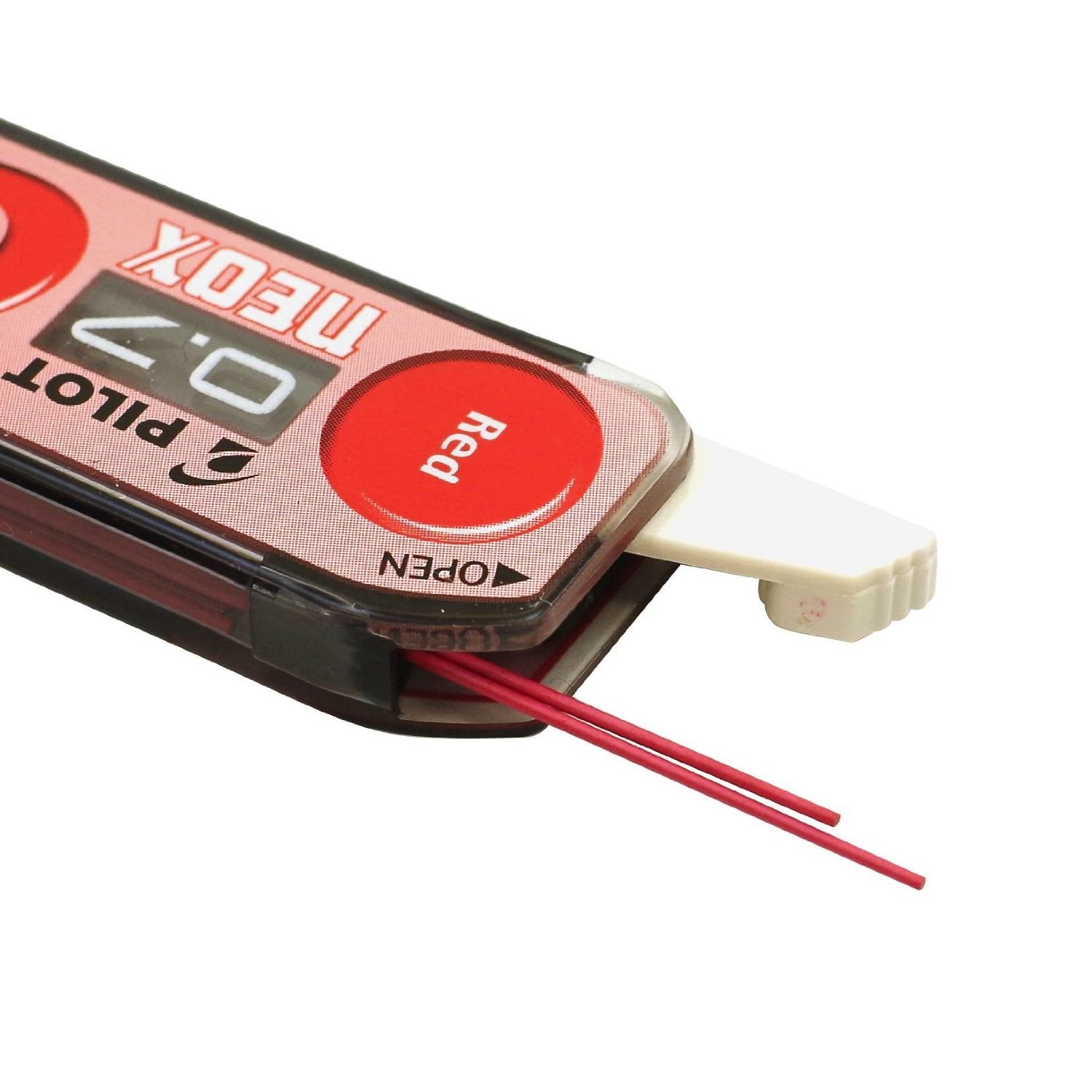 Boite de 10 mines 0.7 PILOT NEOX COLOR ENO red B4Comics