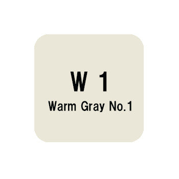.Too COPIC sketch W1 Warm Gray No.1