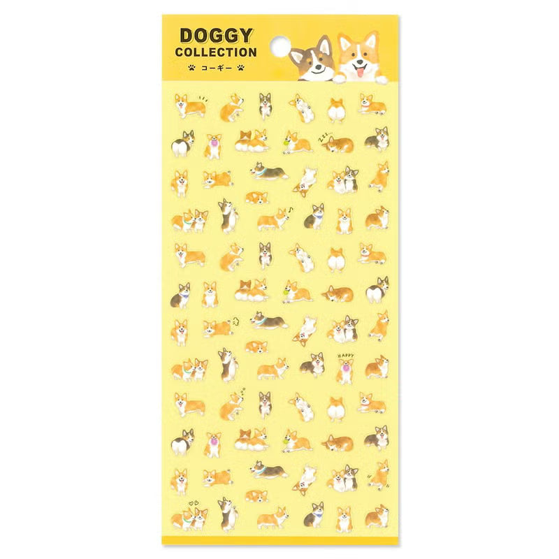 MIND WAVE Doggy Collection Sticker Sheet - Corgi