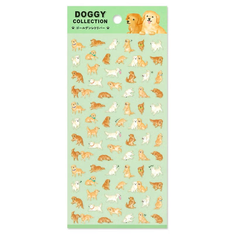 MIND WAVE Doggy Collection Sticker Sheet - Golden Retriever