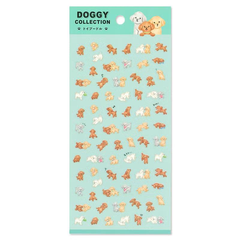 MIND WAVE Doggy Collection Sticker Sheet - Toy Poodle