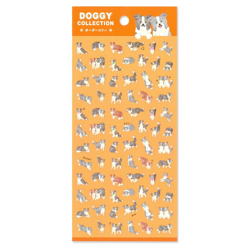 MIND WAVE Doggy Collection Sticker Sheet - Border Collie