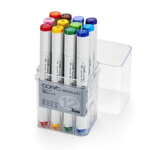 .Too Copic Sketch Basic 12 colors set C