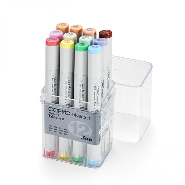 .Too Copic Sketch Basic 12 colors set B