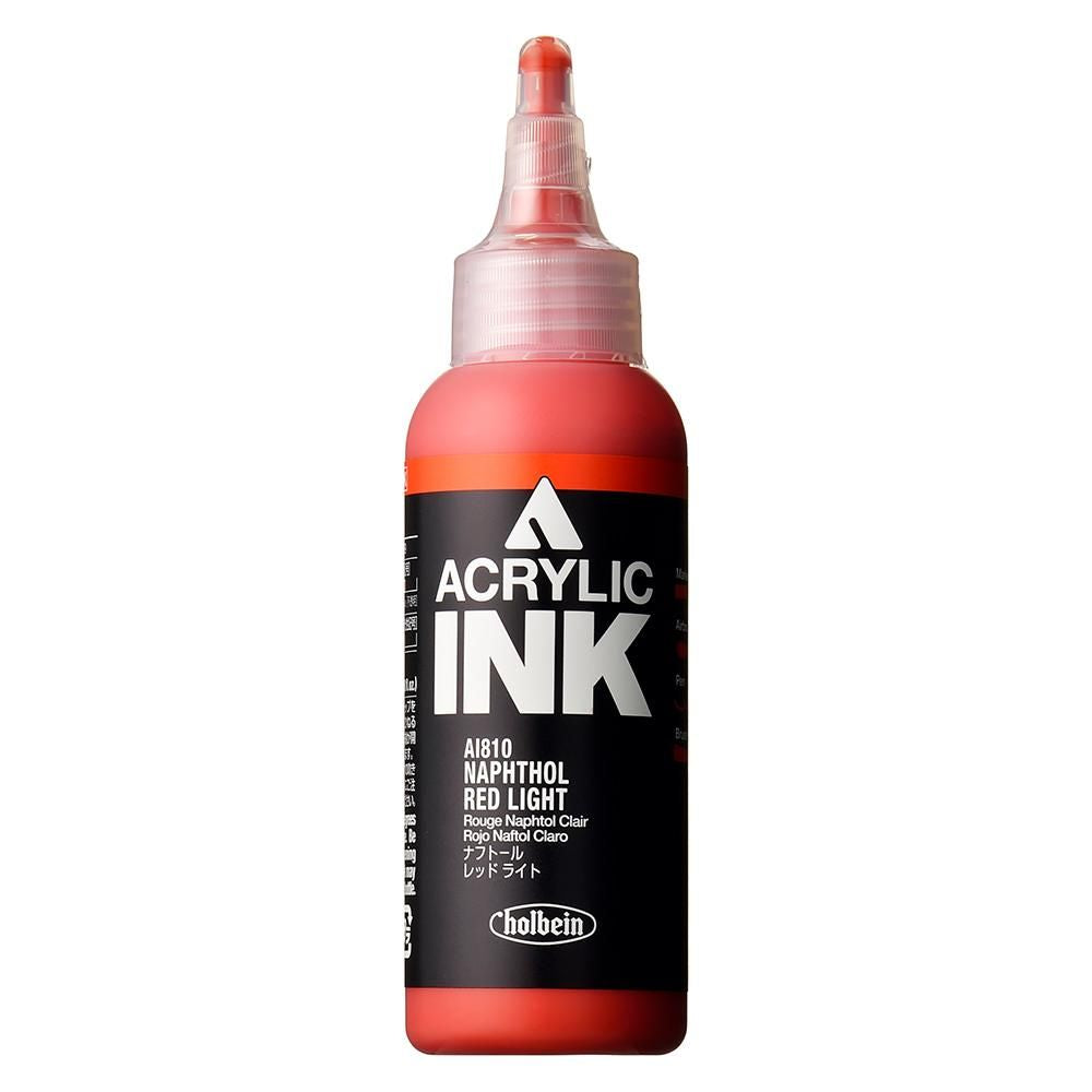 HOLBEIN ACRYLIC [INK] 100ml AI810 NAPHTHOL RED LIGHT