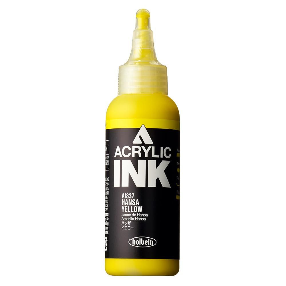 HOLBEIN ACRYLIC [INK] 100ml AI837 HANSA YELLOW