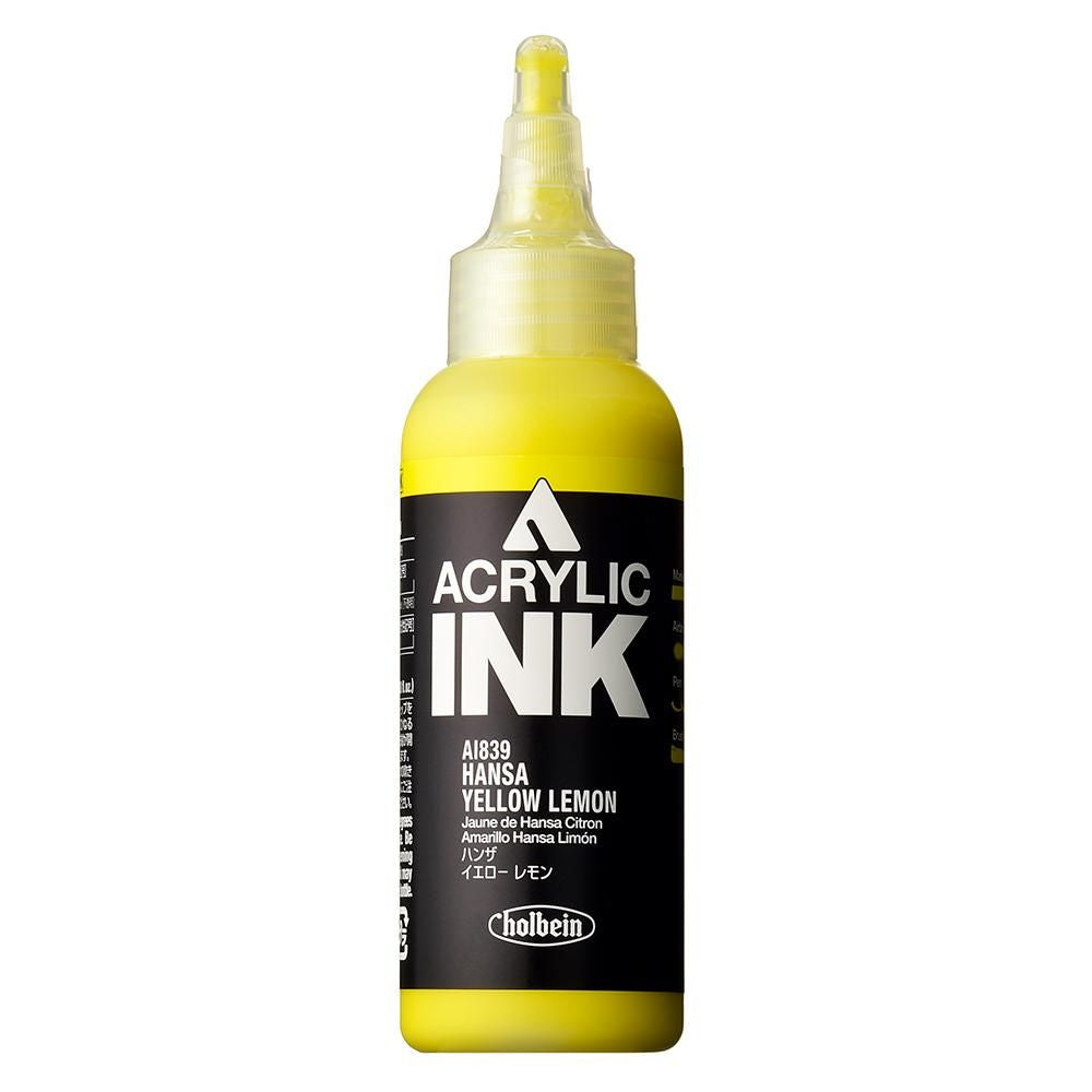 HOLBEIN ACRYLIC [INK] 100ml AI839 HANSA YELLOW LEMON