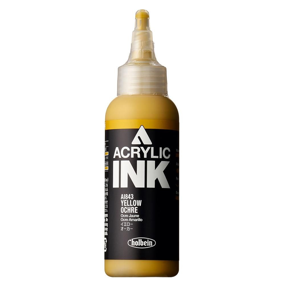 HOLBEIN ACRYLIC [INK] 100ml AI843 YELLOW OCHRE