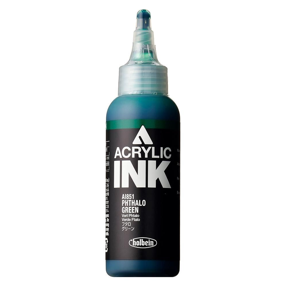 HOLBEIN ACRYLIC [INK] 100ml AI851 PHTHALO GREEN