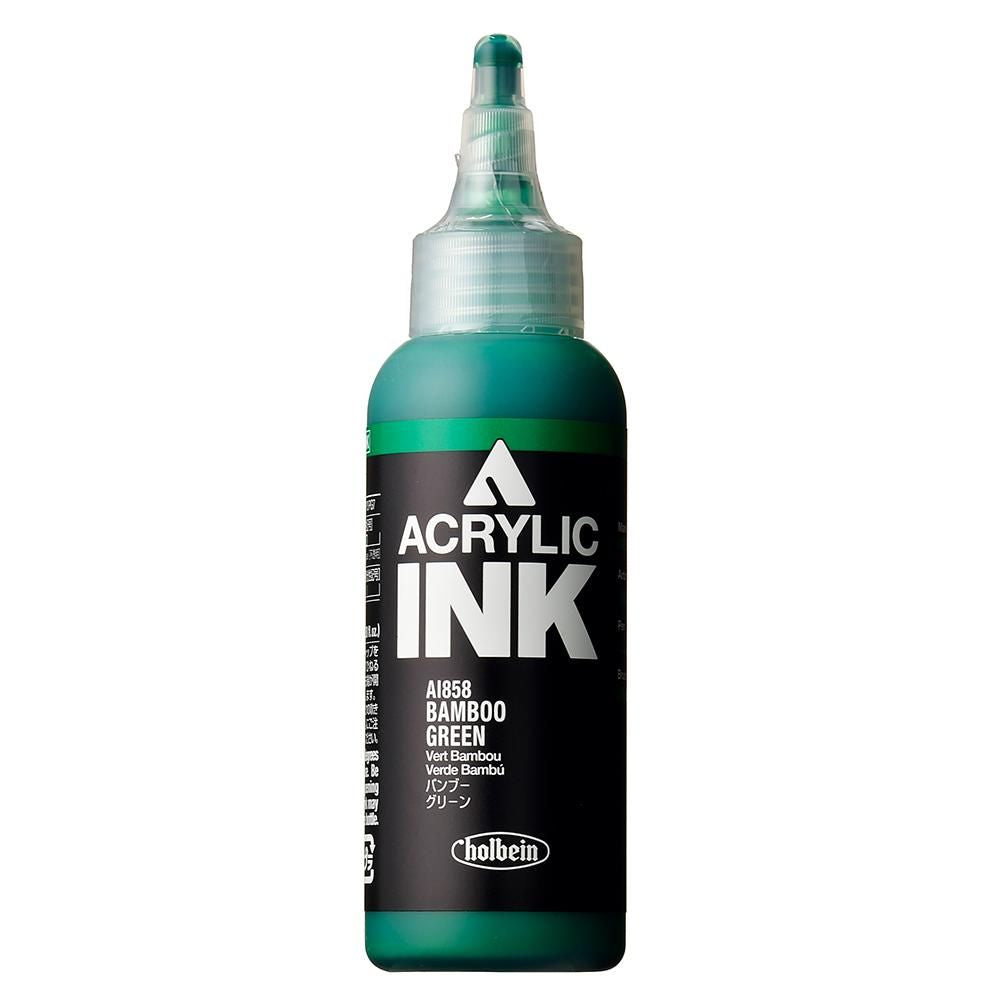 HOLBEIN ACRYLIC [INK] 100ml AI858 BAMBOO GREEN