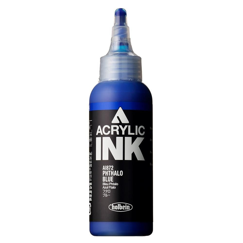 HOLBEIN ACRYLIC [INK] 100ml AI872 PHTHALO BLUE