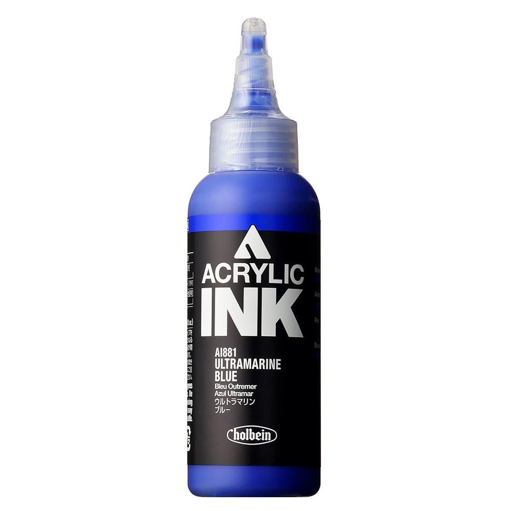 HOLBEIN ACRYLIC [INK] 100ml AI881 ULTRAMARINE BLUE