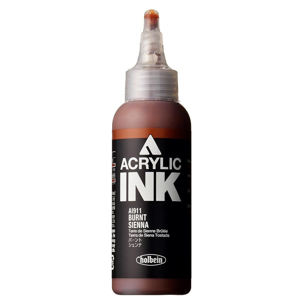 HOLBEIN ACRYLIC [INK] 100ml AI911 BURNT SIENNA