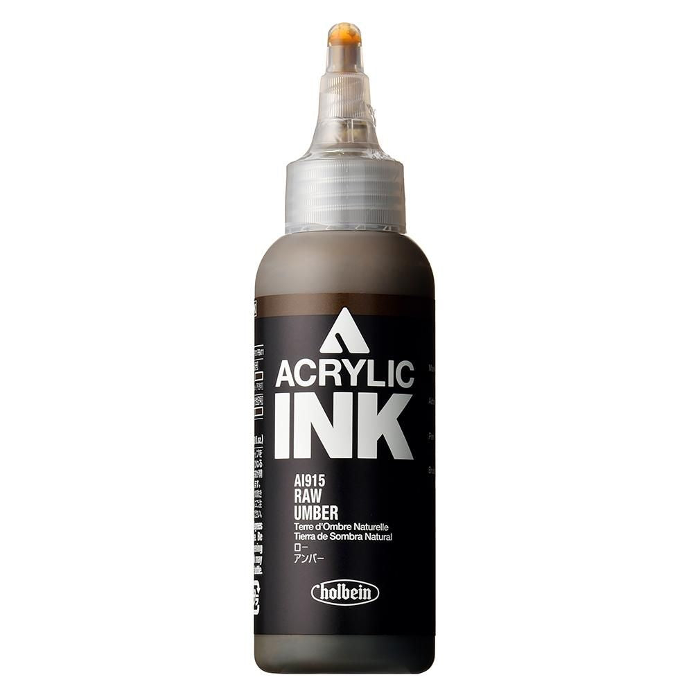 HOLBEIN ACRYLIC [INK] 100ml AI915 RAW UMBER