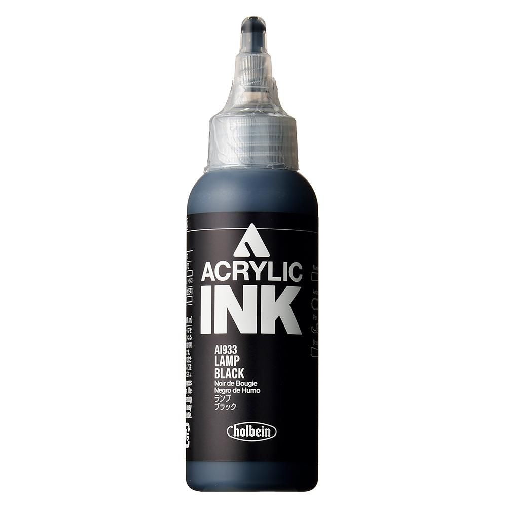 HOLBEIN ACRYLIC [INK] 100ml AI933 LAMP BLACK