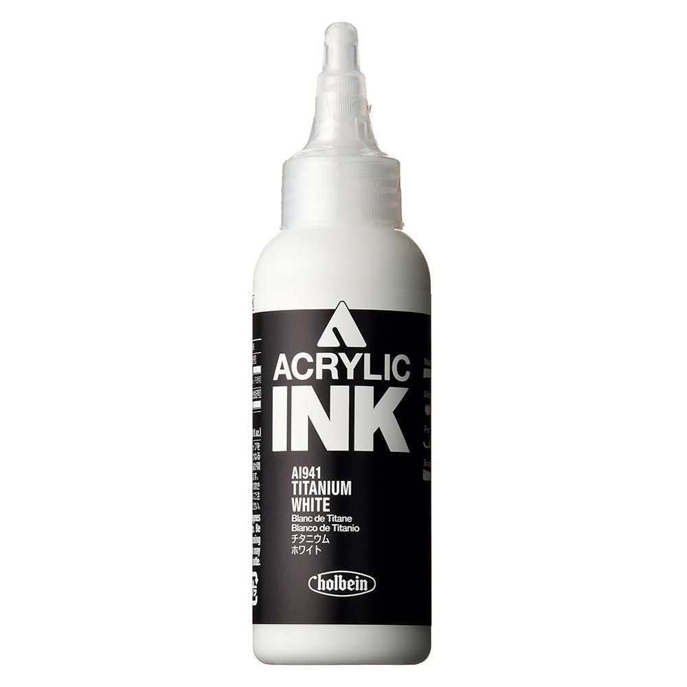 HOLBEIN ACRYLIC [INK] 100ml AI941 TITANIUM WHITE